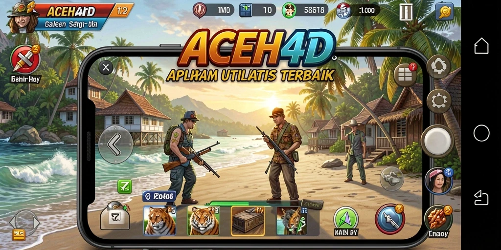 Tampilan antarmuka ACEH4D yang sederhana dan mudah digunakan.