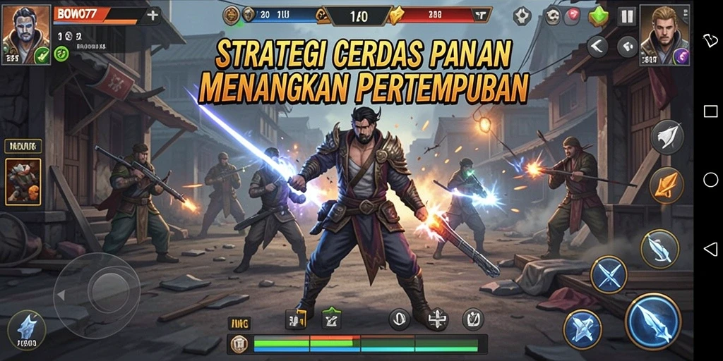 Tampilan gameplay BOWO77 yang dinamis dan seru.