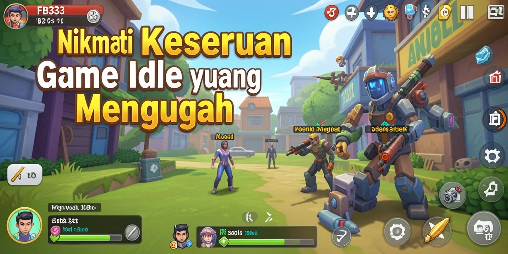 Tampilan gameplay FB333 yang menarik dan menawan dalam mode Idle.