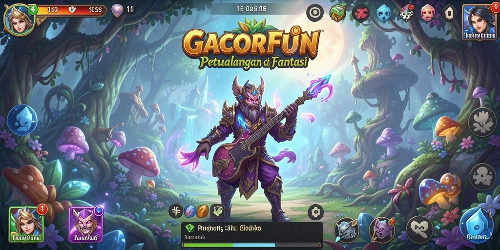 Screenshot gameplay petualangan menampilkan aksi seru di GACORFUN.