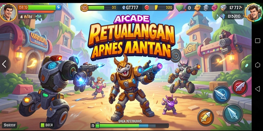 Screenshot gameplay GT777 menampilkan aksi seru dalam permainan Arcade.