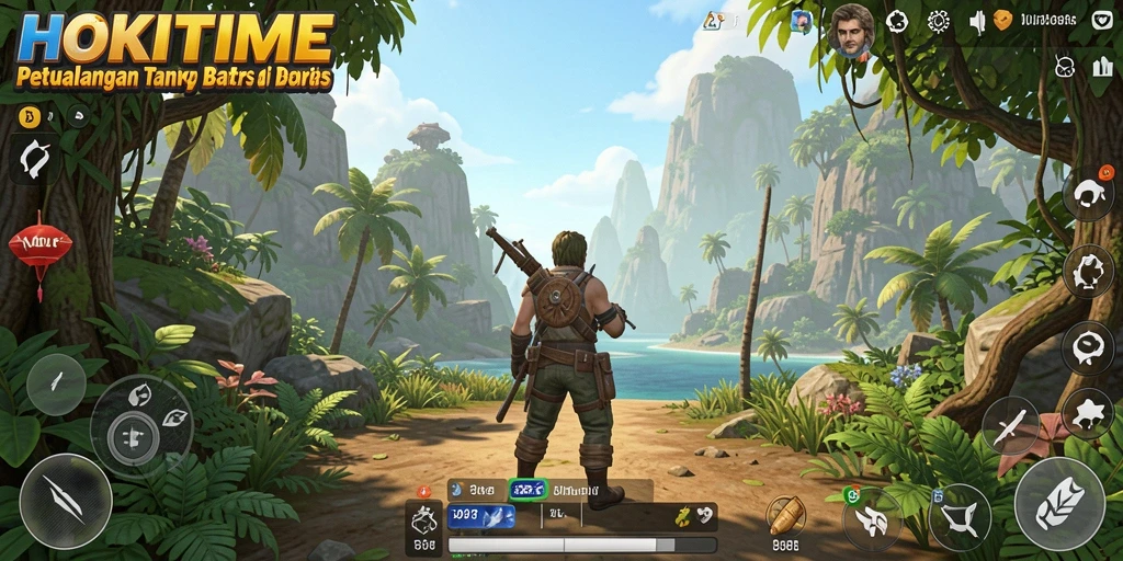 Gameplay seru di dunia terbuka HOKITIME yang luas dan dinamis.