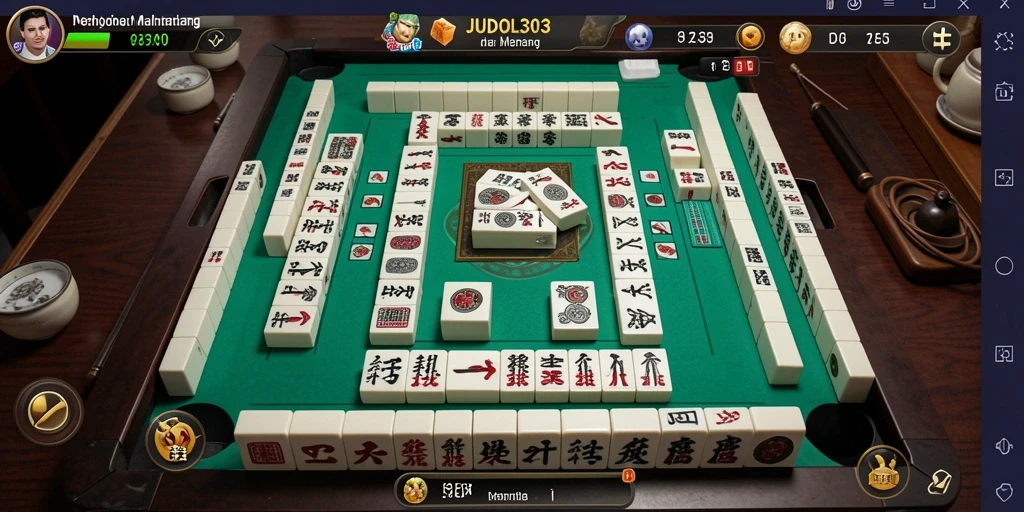 Tampilan gameplay Mahjong JUDOL303 yang seru dan mengasyikkan.