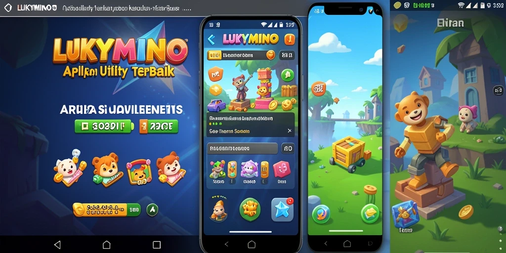 Screenshot utama LUKYMINO menampilkan antarmuka aplikasi Utility yang informatif.
