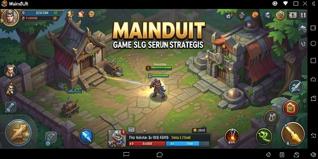 Tampilan gameplay menegangkan dalam MAINDUIT dengan strategi mendalam.
