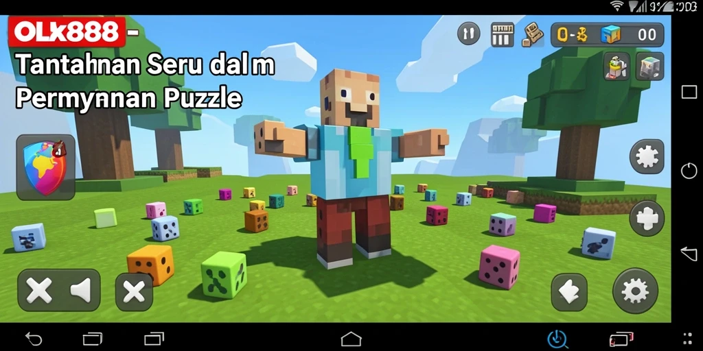 Tampilan gameplay dari OLX888 yang menampilkan tantangan puzzle menarik.