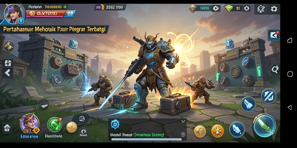 Tampilan menarik dari gameplay OLXTOTO di Tower Defense.