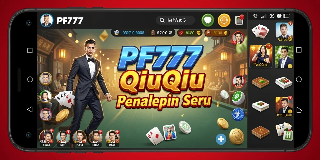 Screenshot gameplay QiuQiu yang menampilkan momen seru saat bertanding.