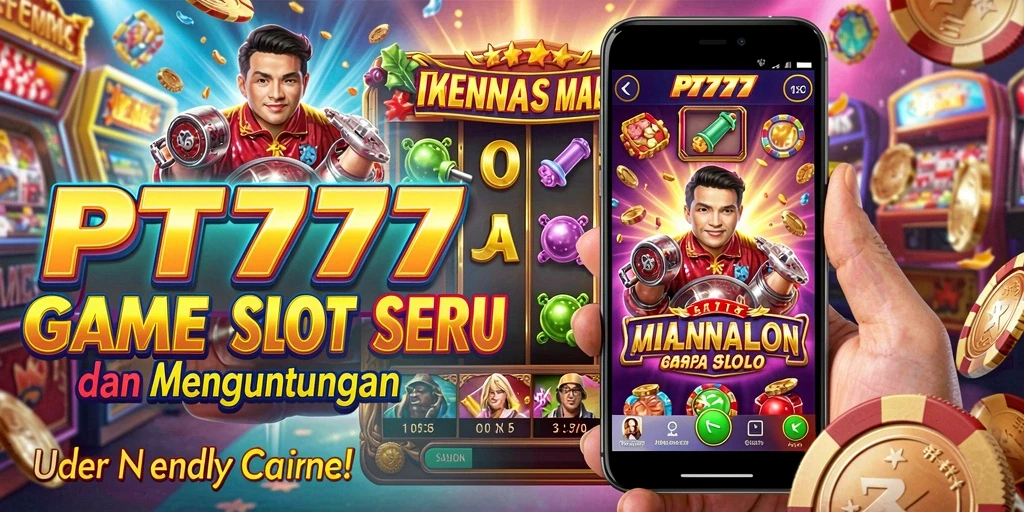 Screenshot utama PT777 menampilkan gameplay dari slot yang seru.