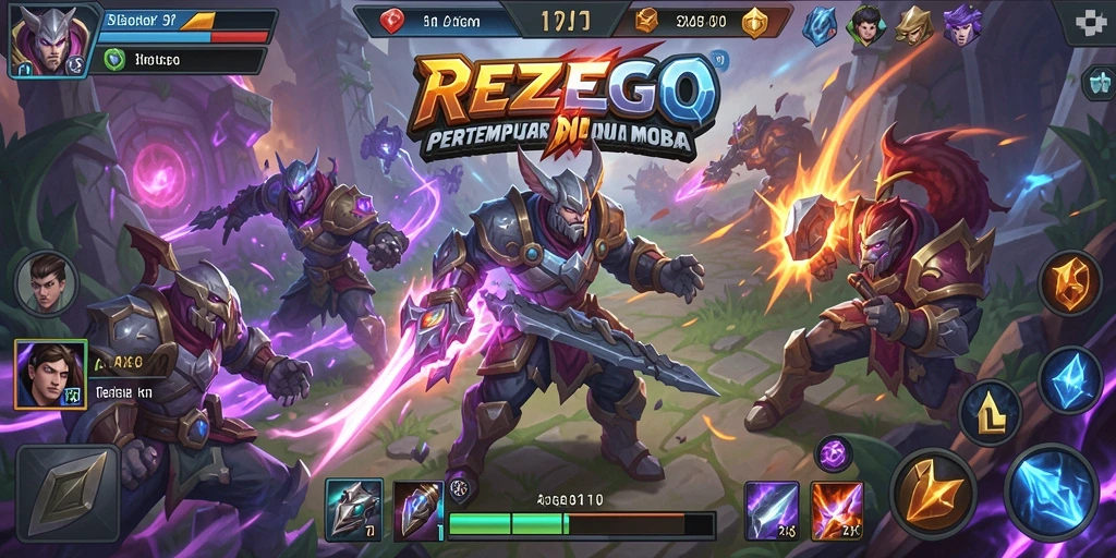 Gameplay seru di arena pertempuran REZEGO.