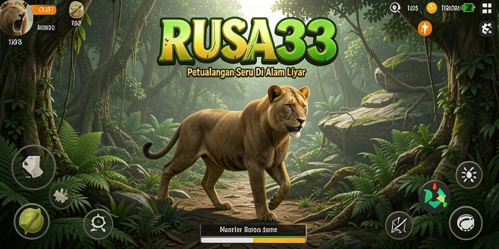 Tampilan gameplay RUSA33 yang menakjubkan di dalam hutan.