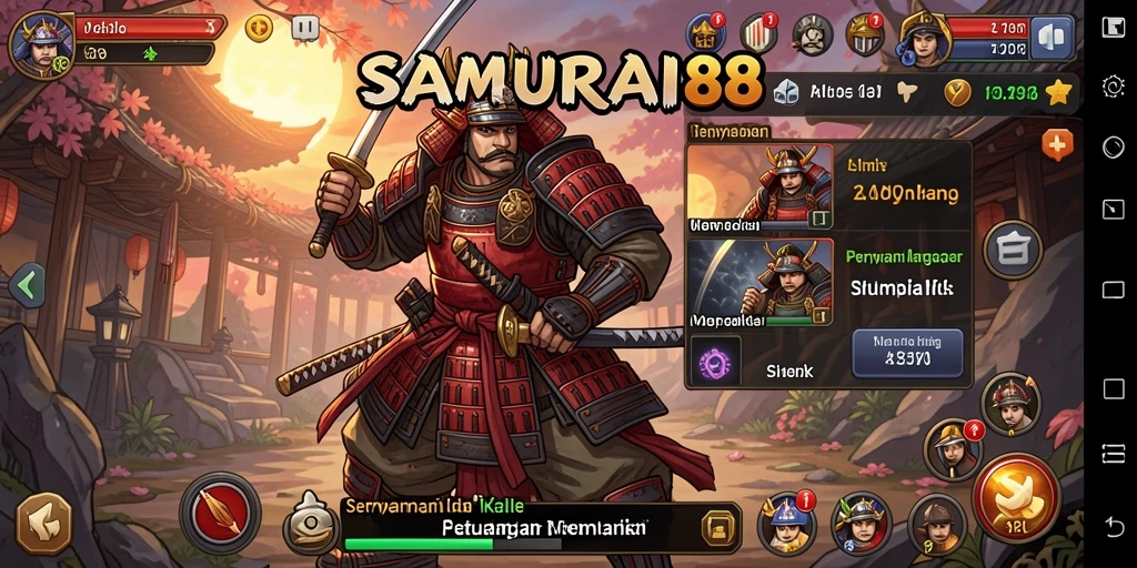 Tampilan gameplay SAMURAI88 yang menegangkan dan penuh aksi.