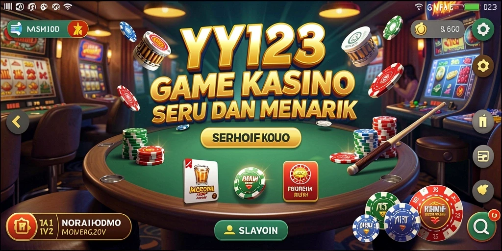 Menampilkan grafis nyata dan gameplay menarik dalam game Kasino.